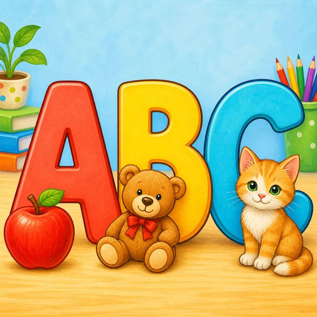 Alphabet Coloring Pages colorful theme cover