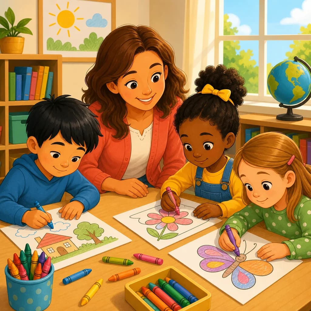 Classroom Coloring Pages cover