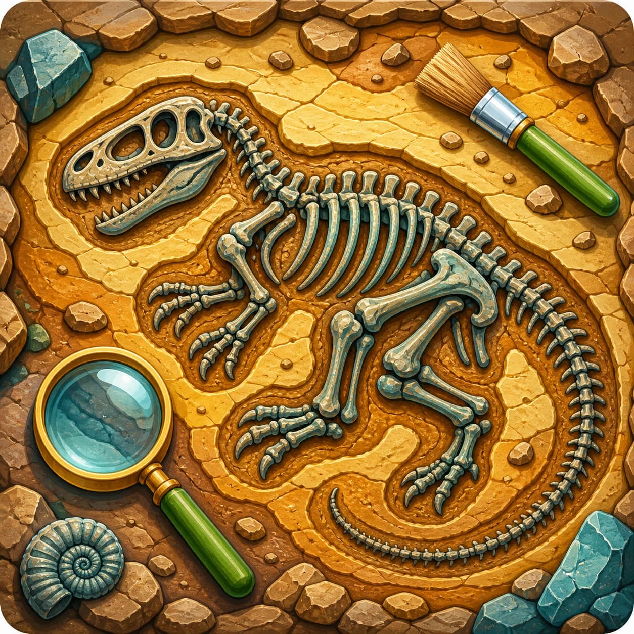 Fossil Coloring Pages printable coloring page cover