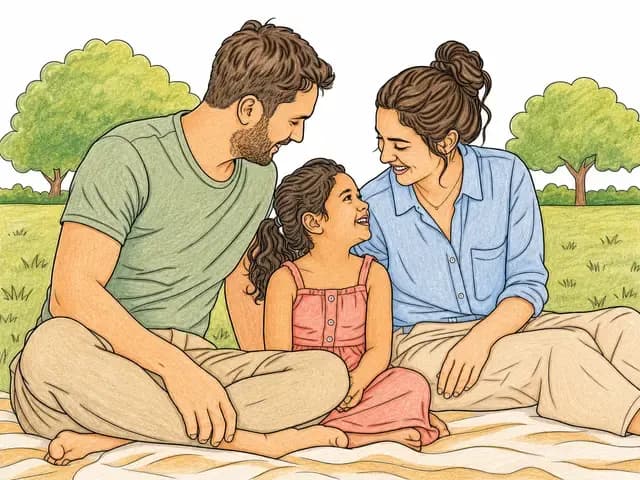 Picnic together AI-colored reference using Warm · Earth Tones