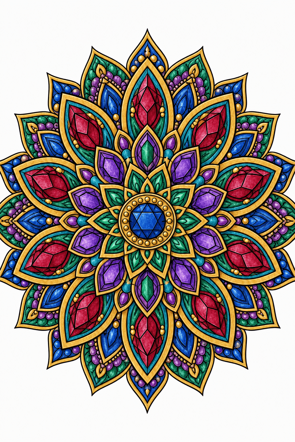 Complementary mandala color scheme preview