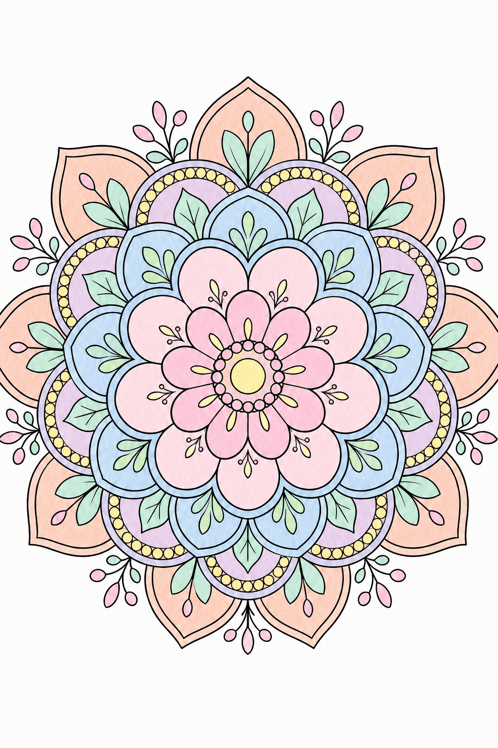 Analogous mandala palette preview