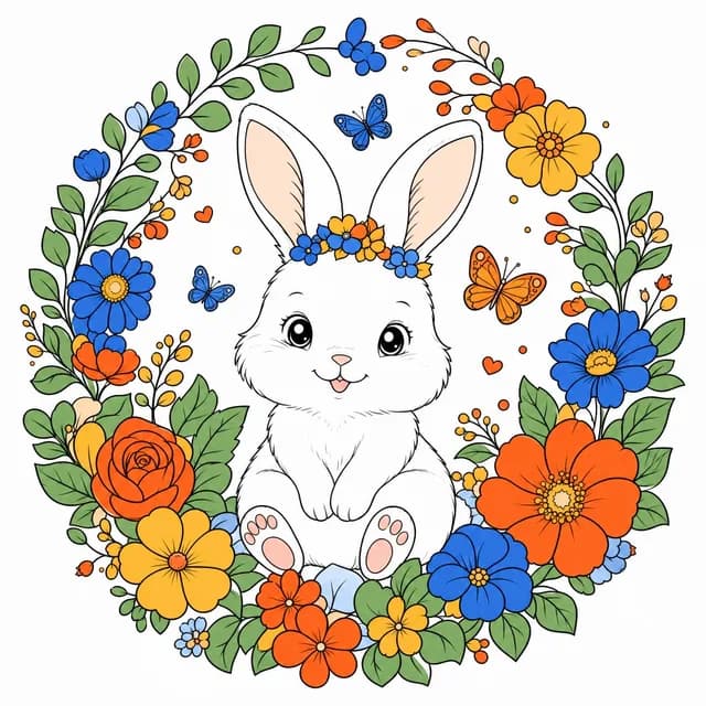 Split Comp. color palette applied to the same coloring page