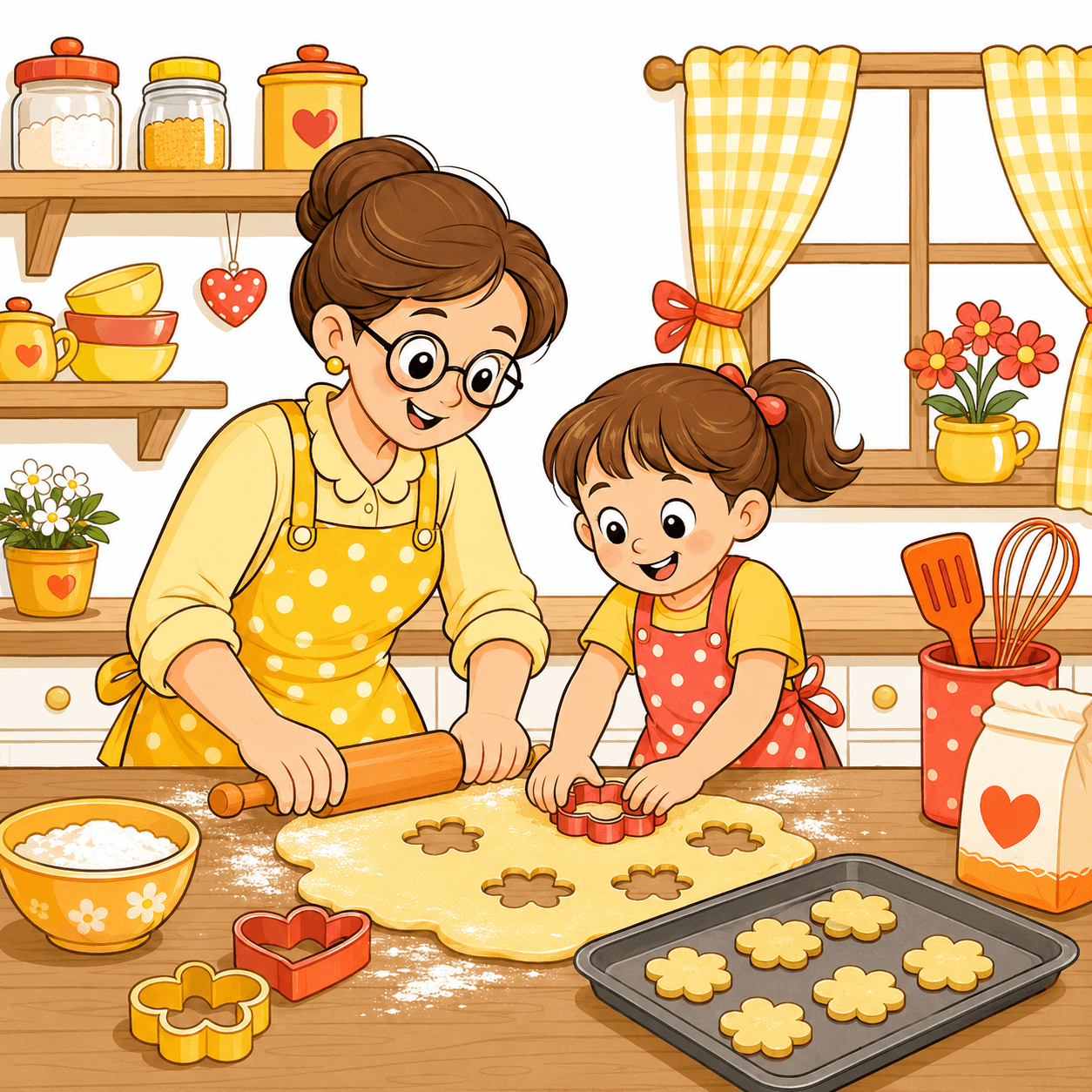 A little recipe for togetherness finished color reference using the Analogous palette
