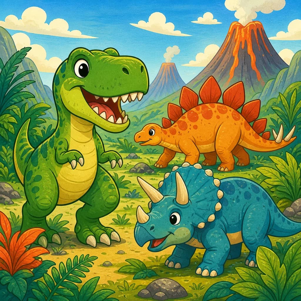 Dinosaur Coloring Pages colorful theme cover