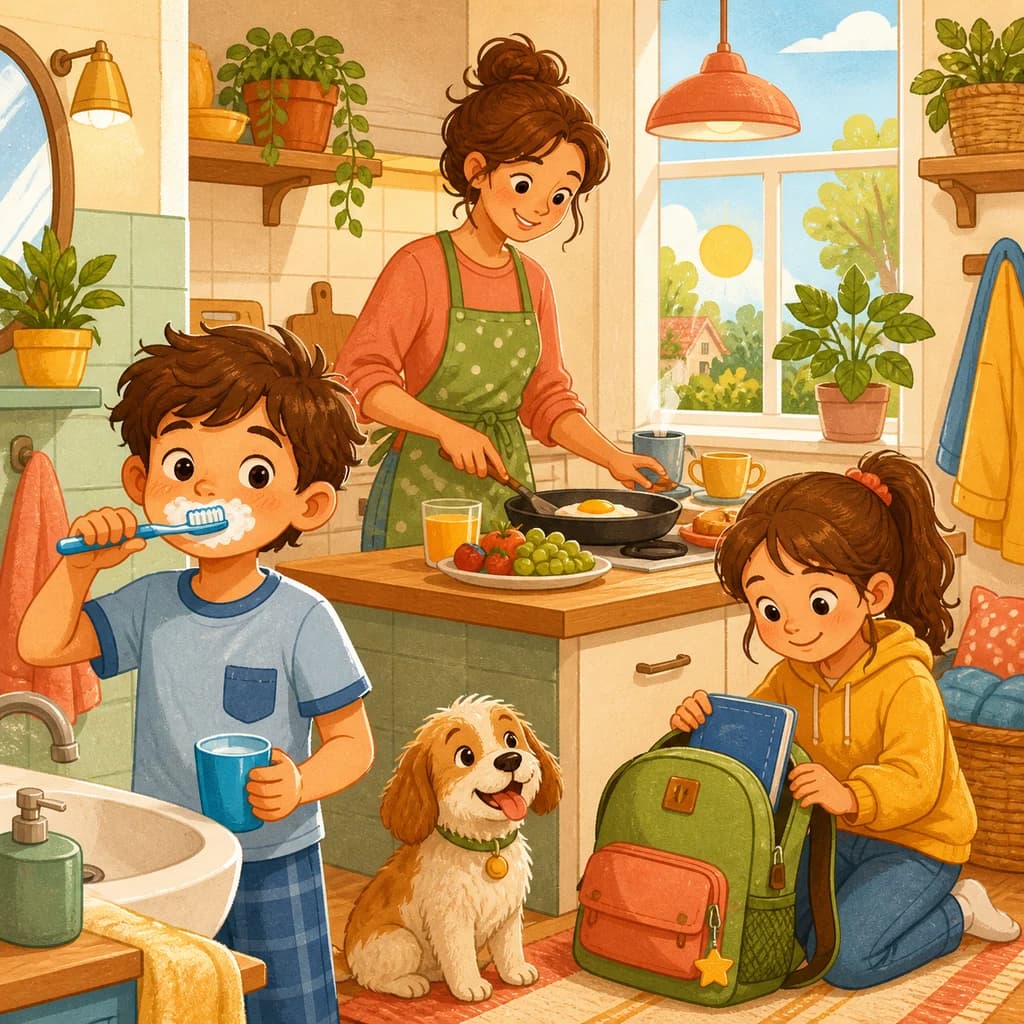 Everyday Life Coloring Pages colorful theme cover
