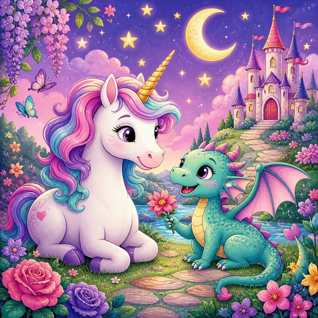 Fantasy Coloring Pages colorful theme cover