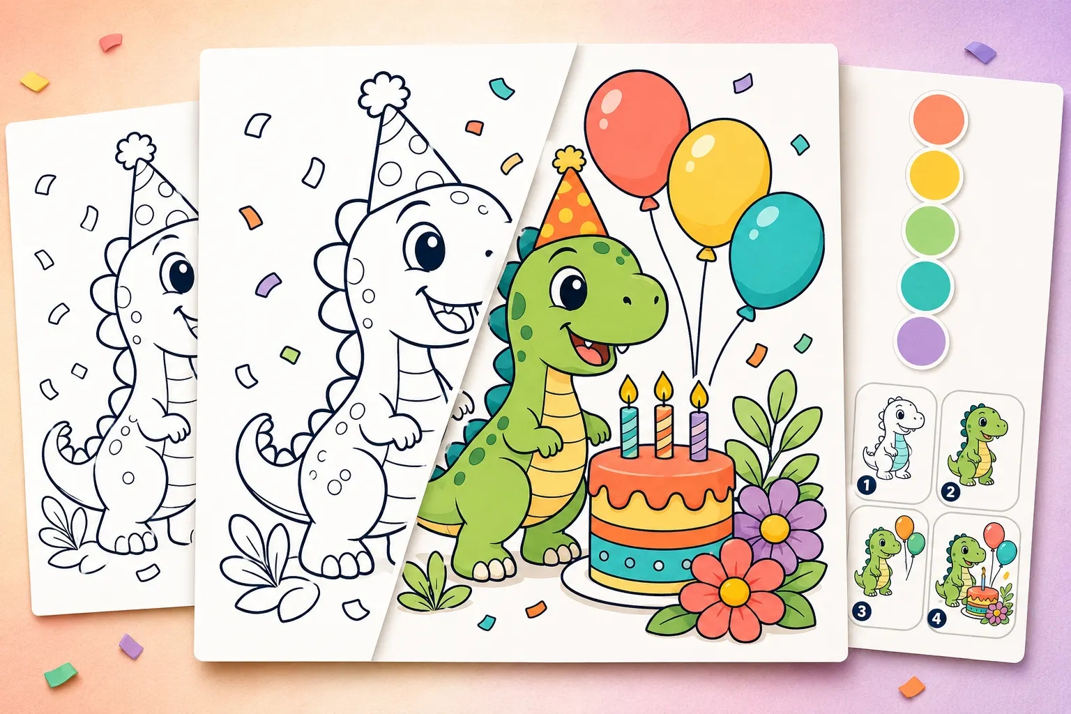 A printable coloring page example for this theme