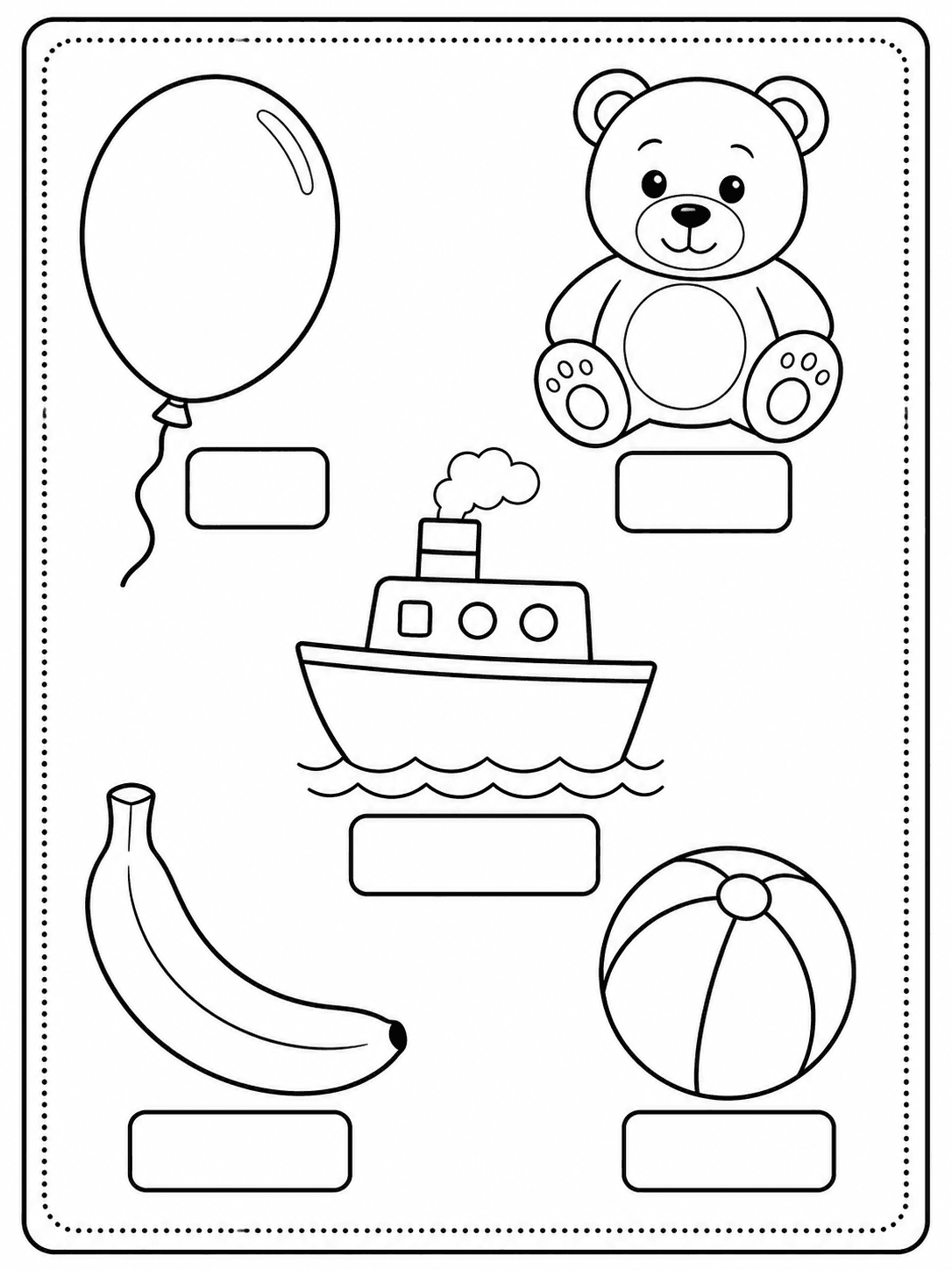 Alphabet vocabulary worksheet