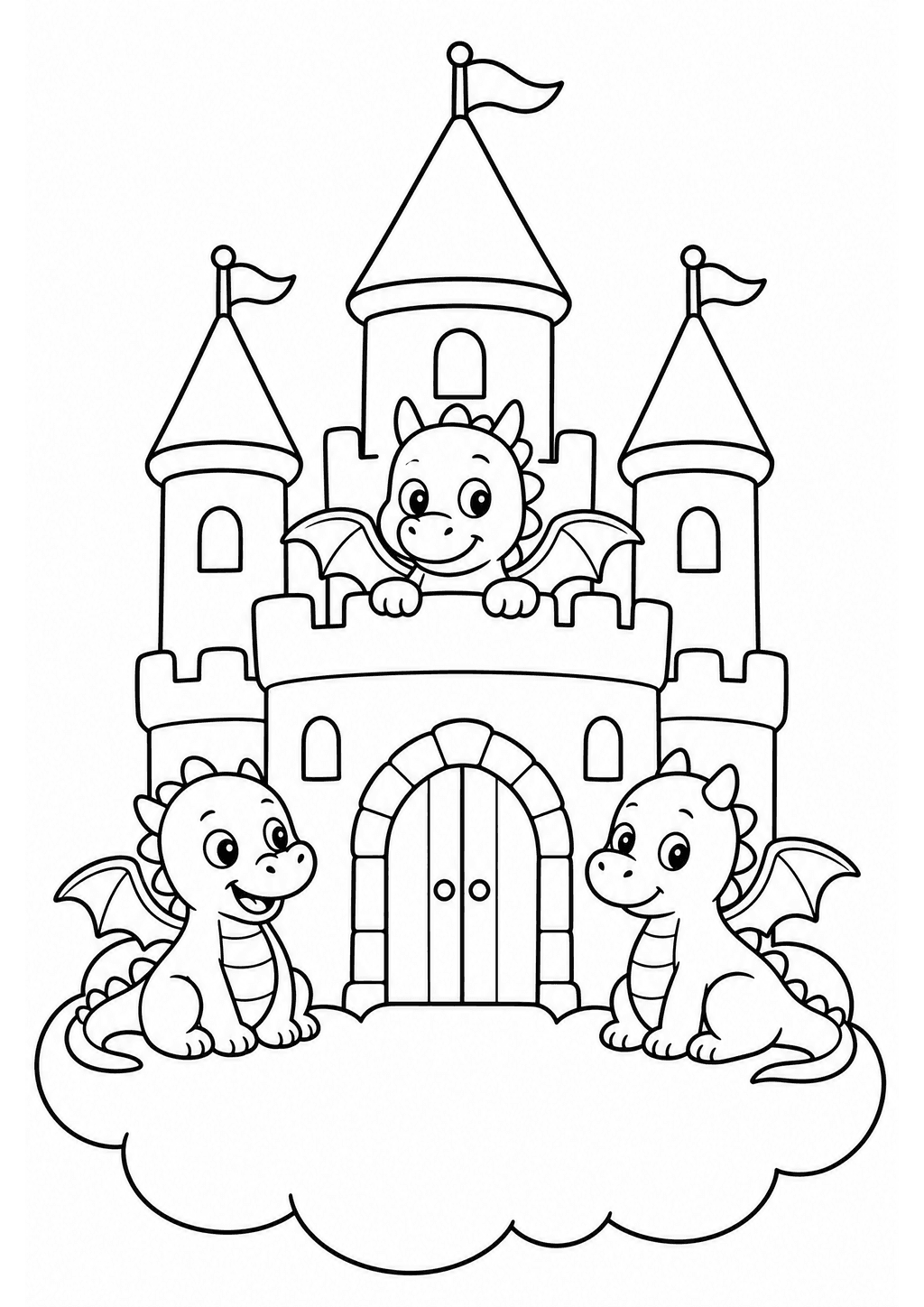 Original black-and-white line art