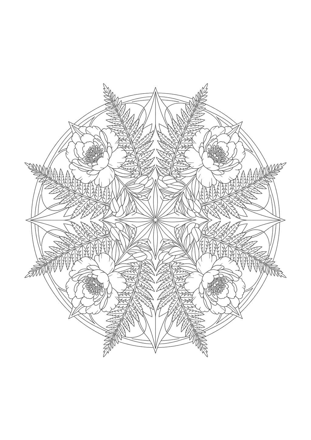 Original black-and-white line art