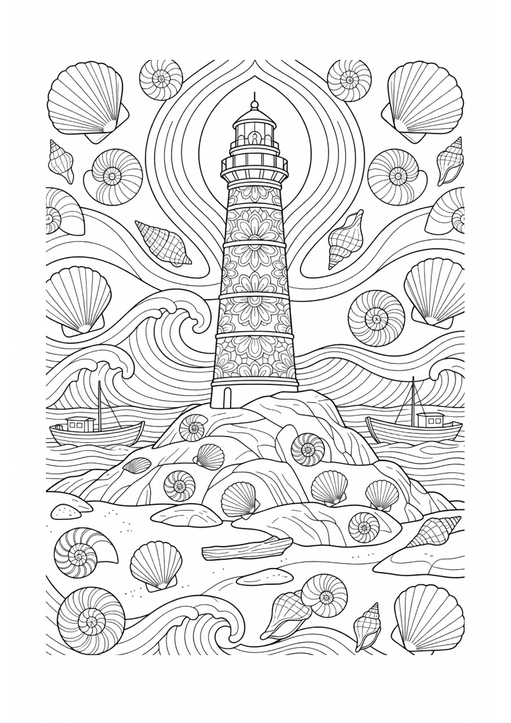 Original black-and-white line art