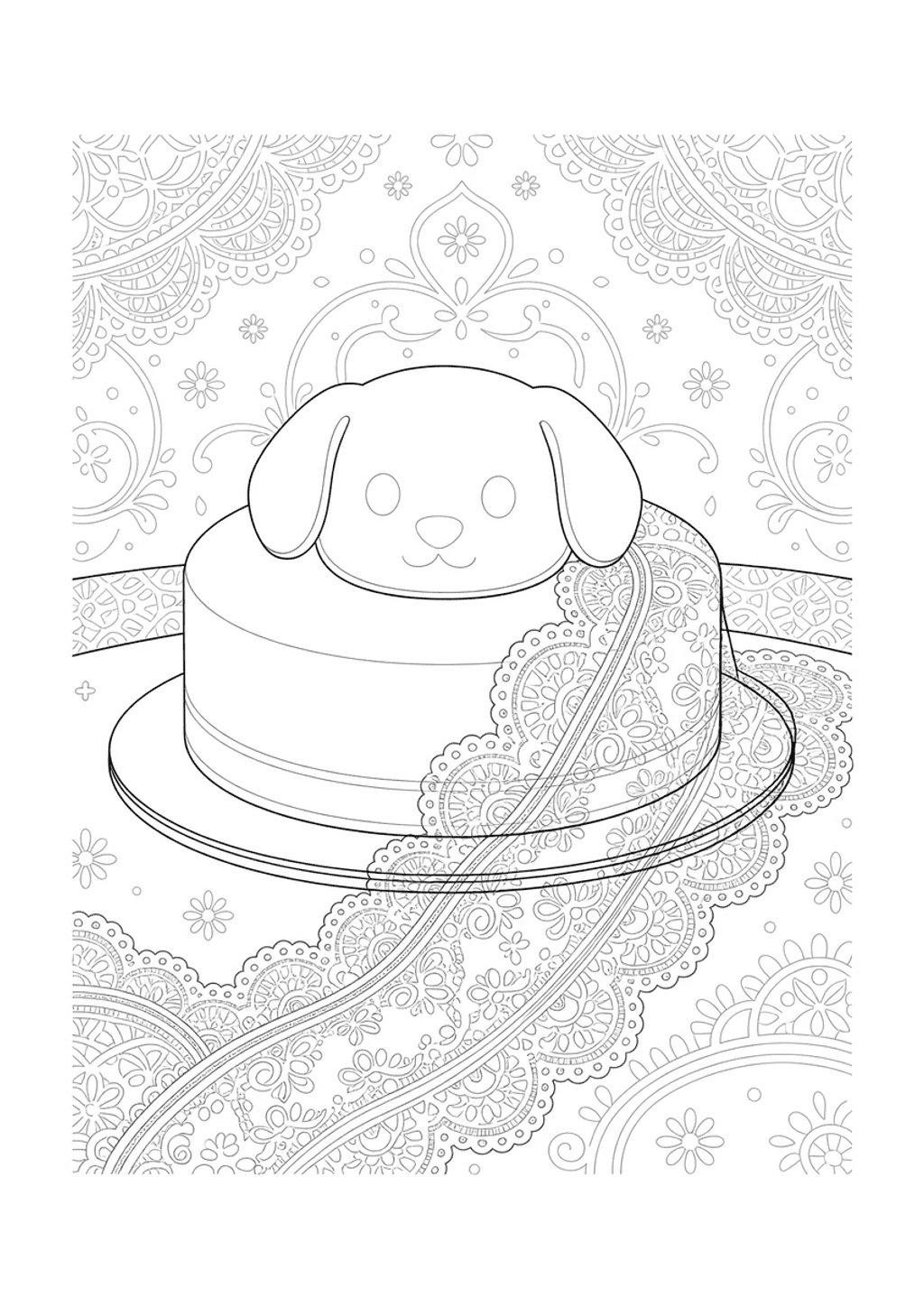 Original black-and-white line art