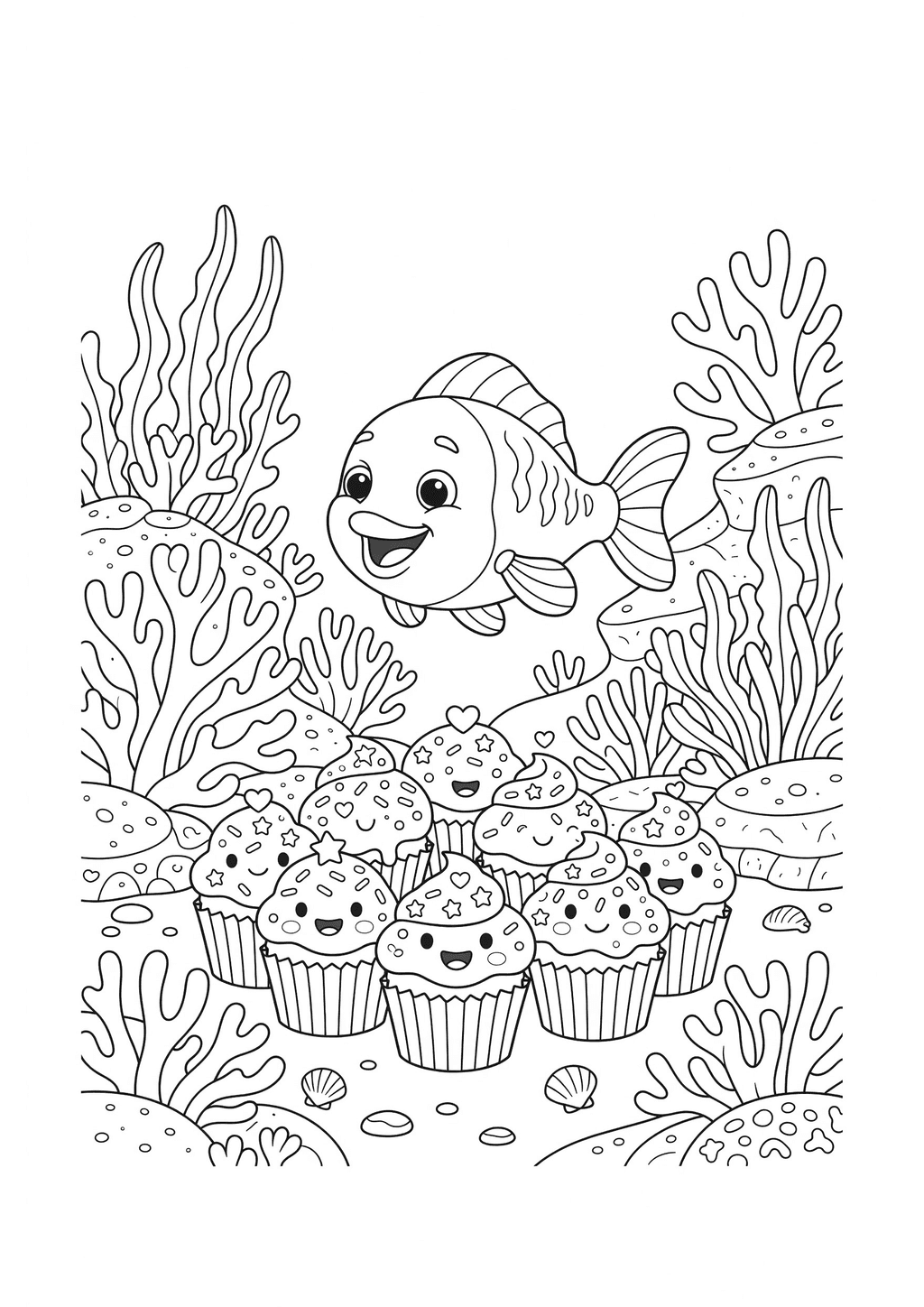 Original black-and-white line art