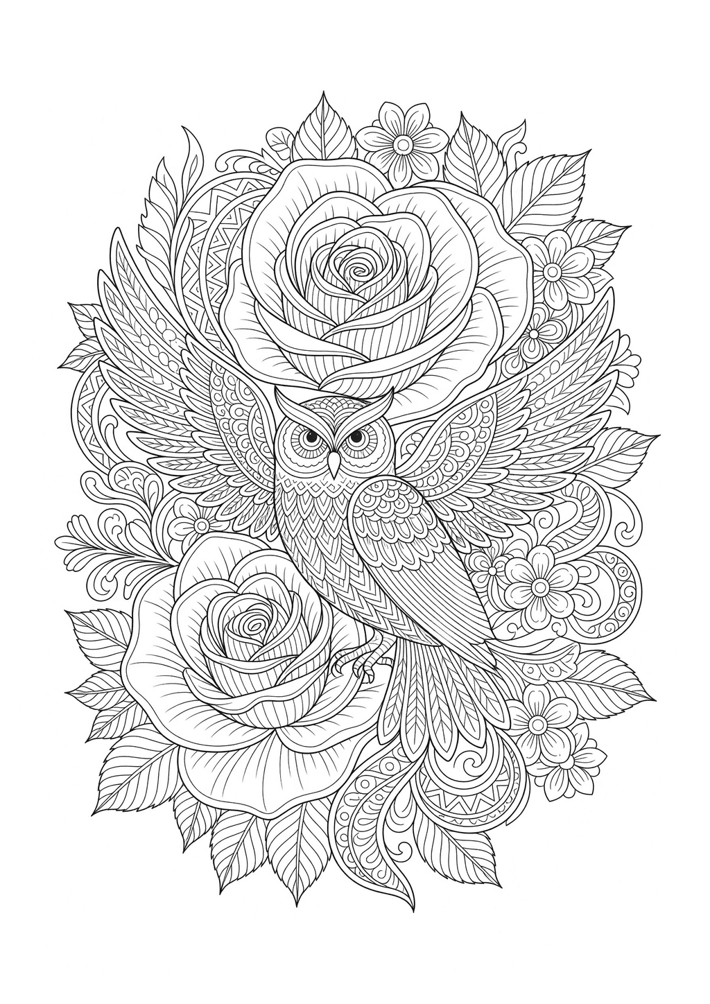 Original black-and-white line art