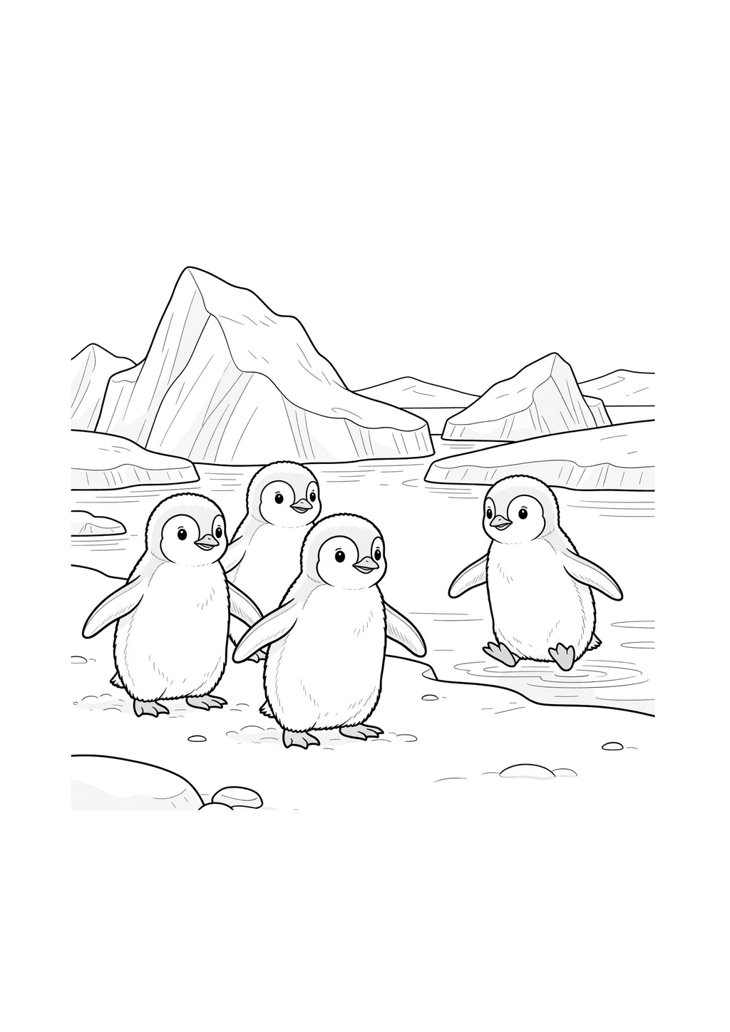 Original black-and-white line art
