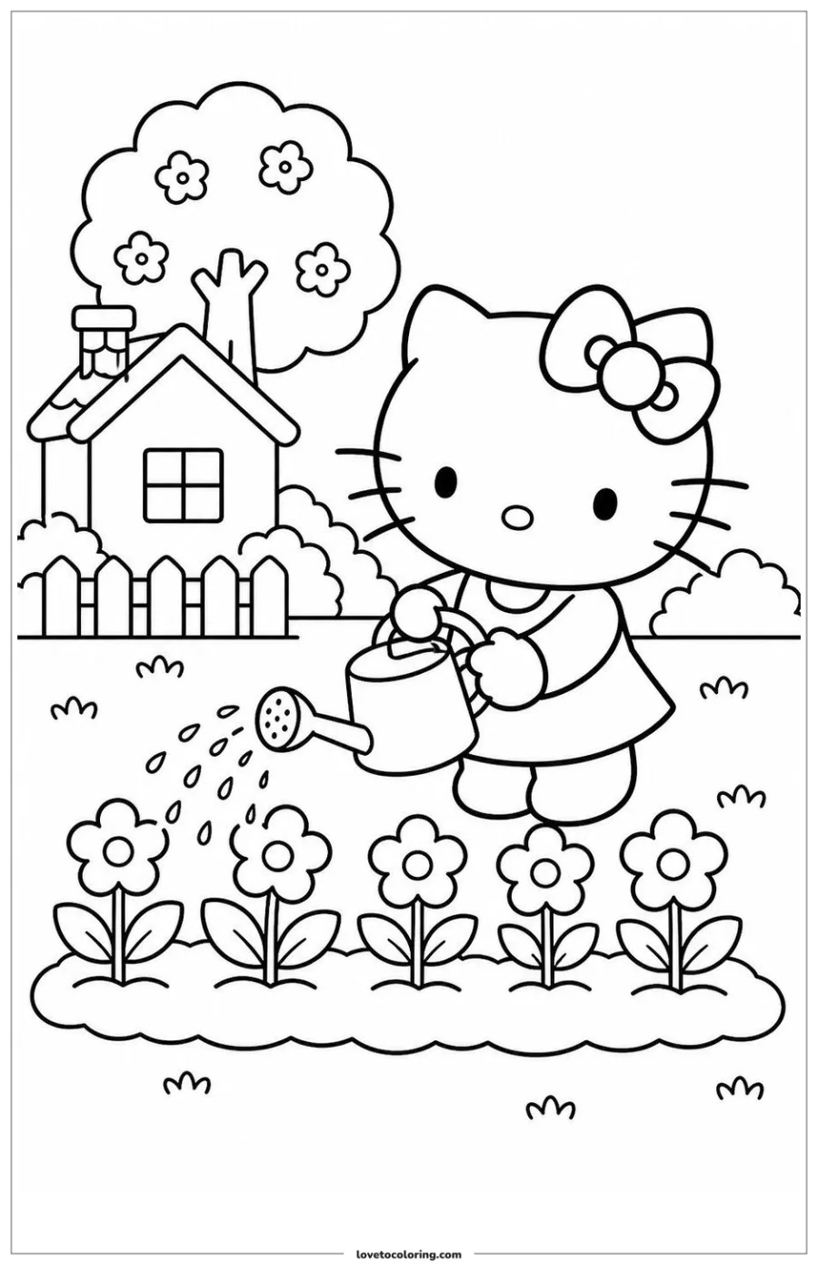 Dibujo para colorear de garden flowers