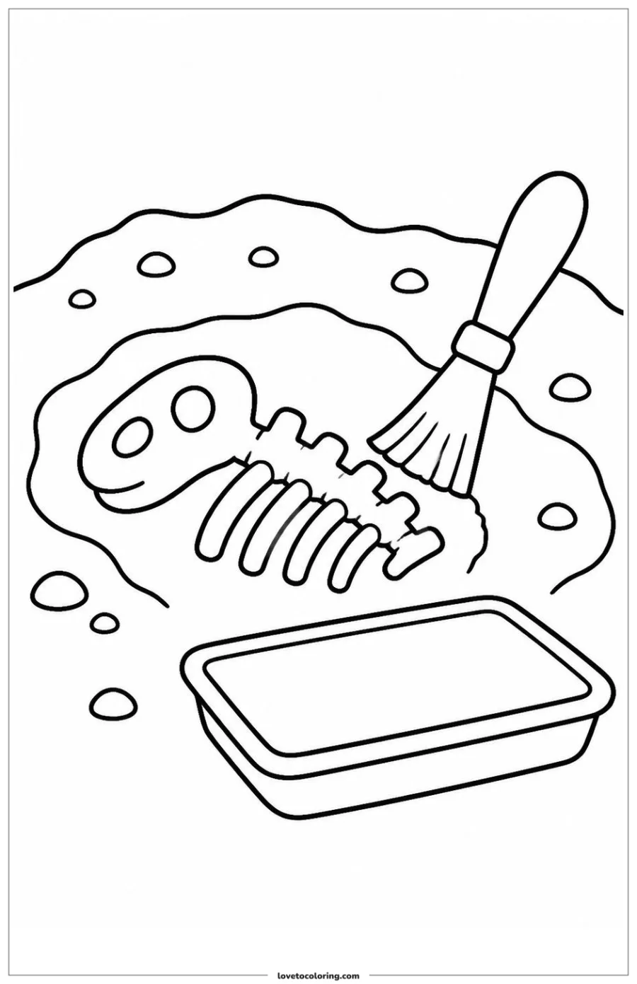 Dibujo para colorear de soft brush discovery