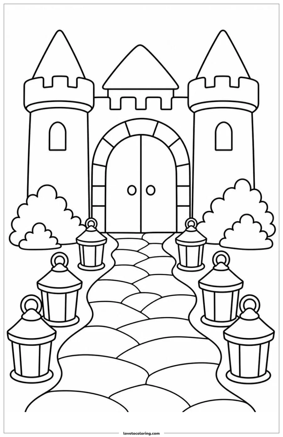 Dibujo para colorear de castle