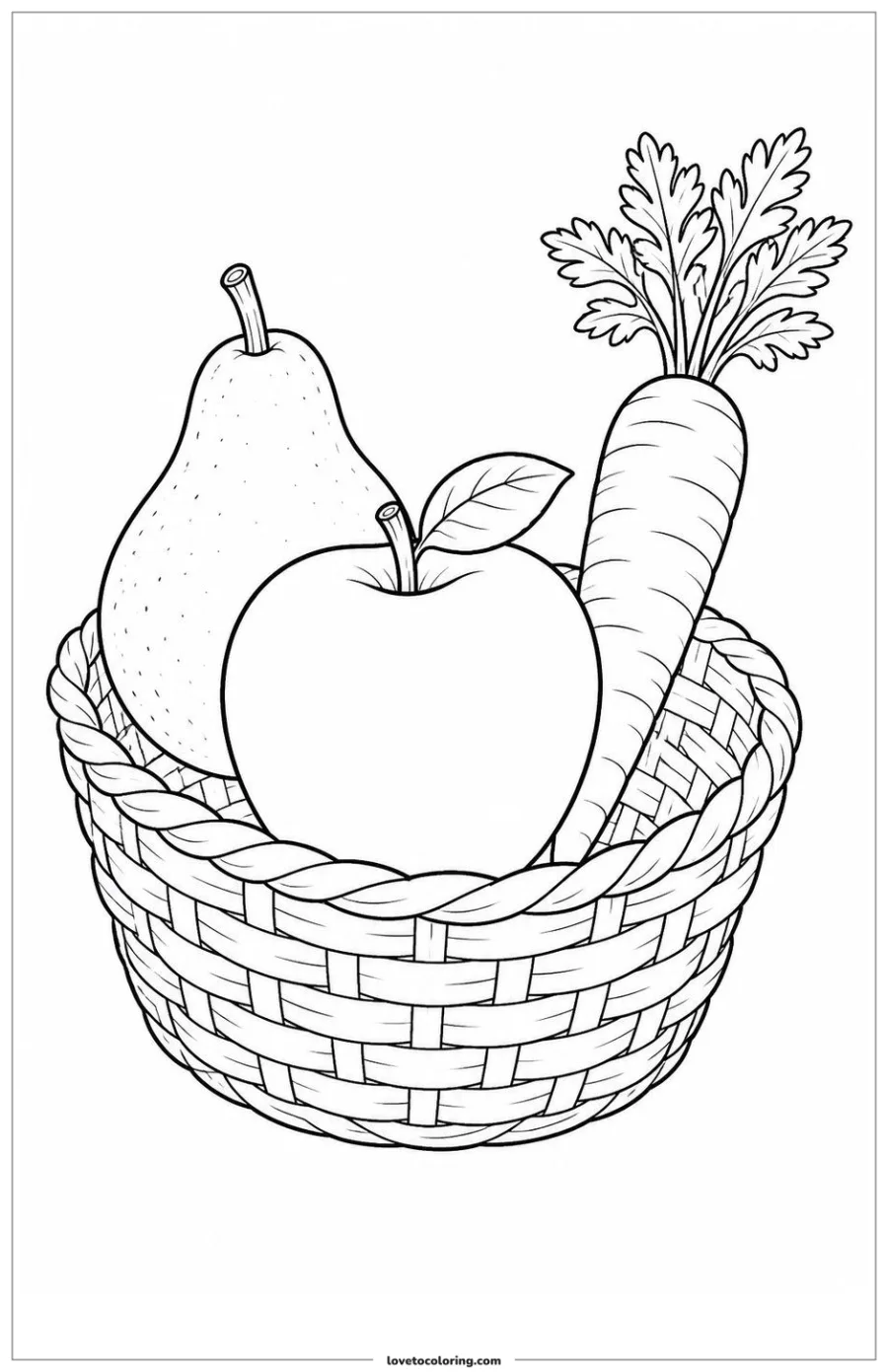 Dibujo para colorear de apple