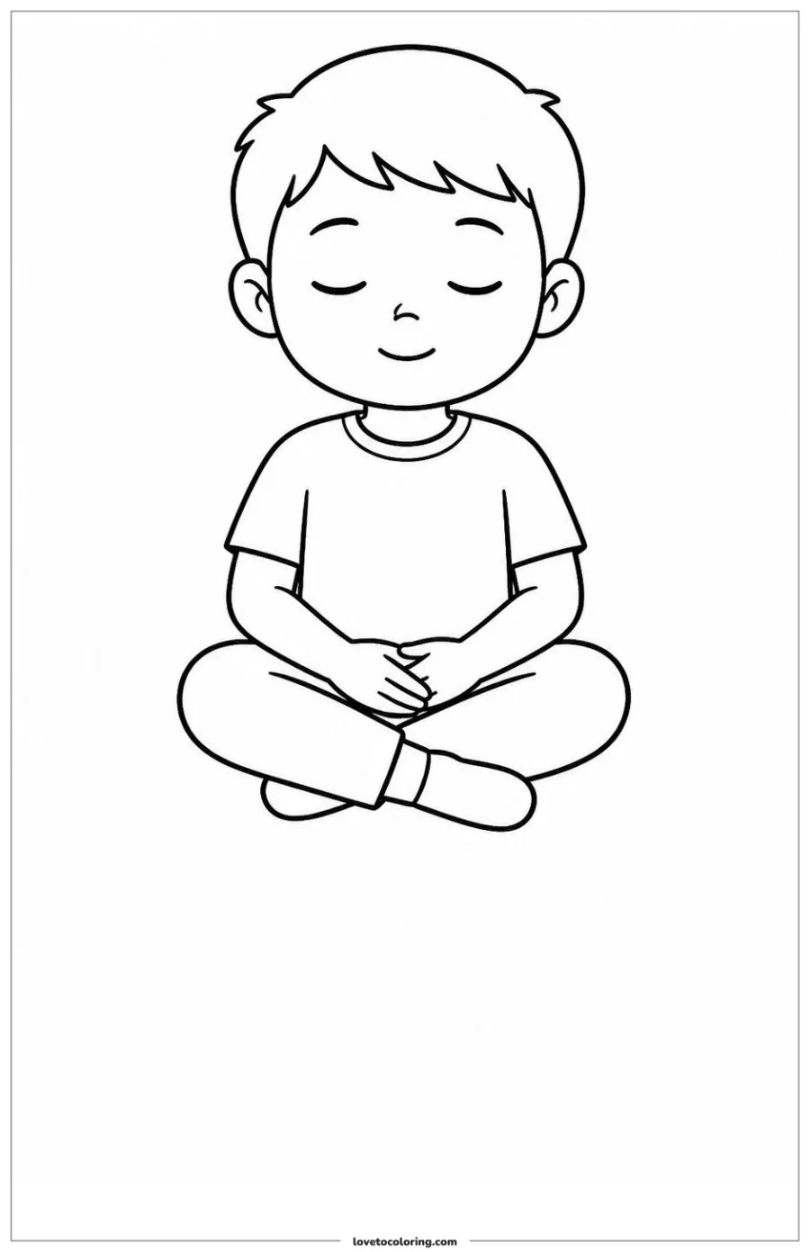 Dibujo para colorear de calm emotion