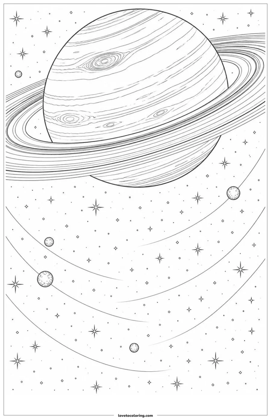 Dibujo para colorear de saturn