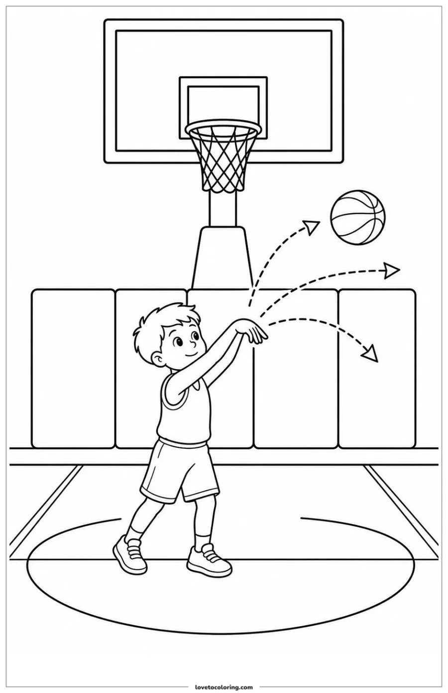 Dibujo para colorear de basketball player