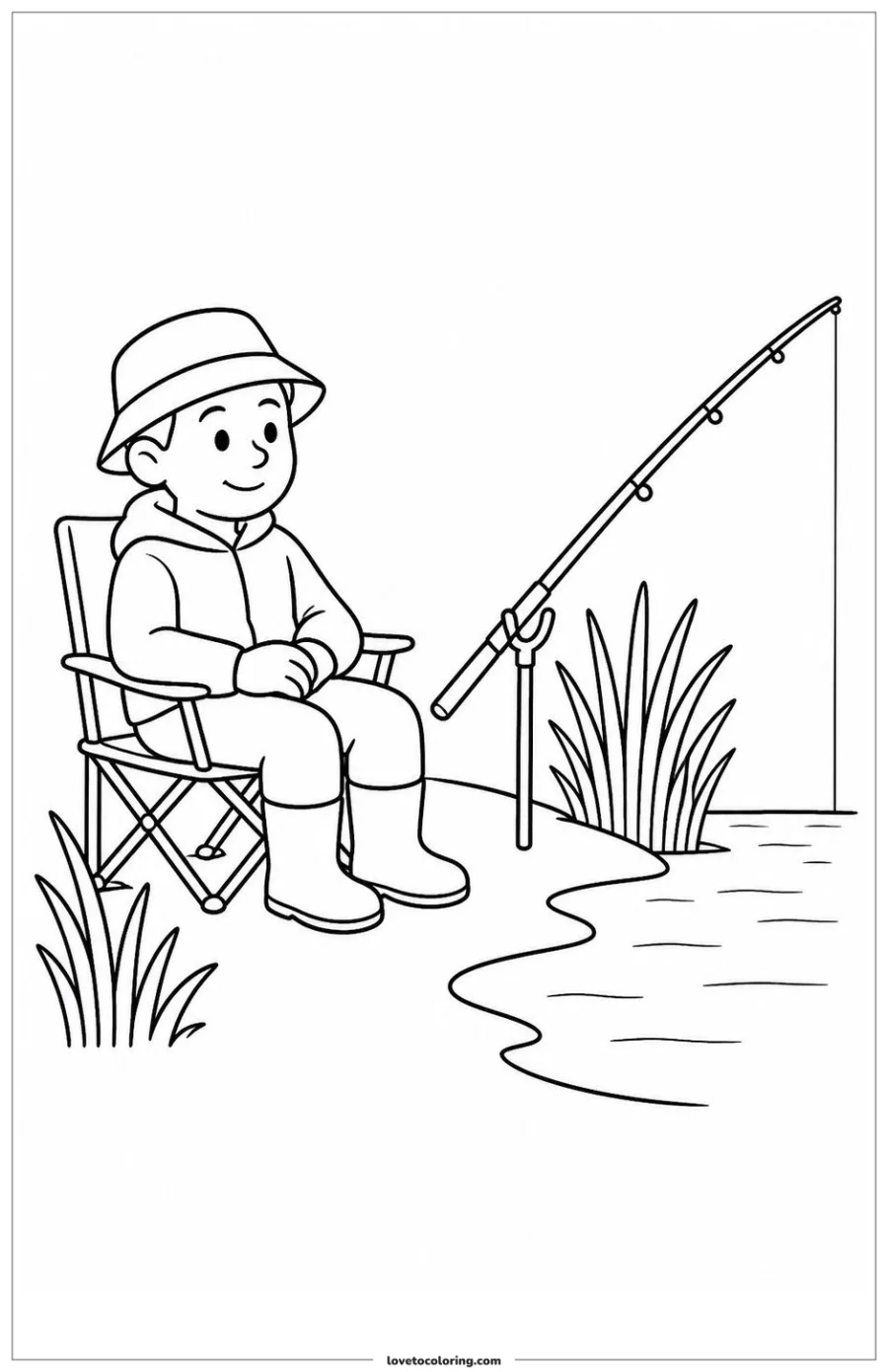 Dibujo para colorear de fisher