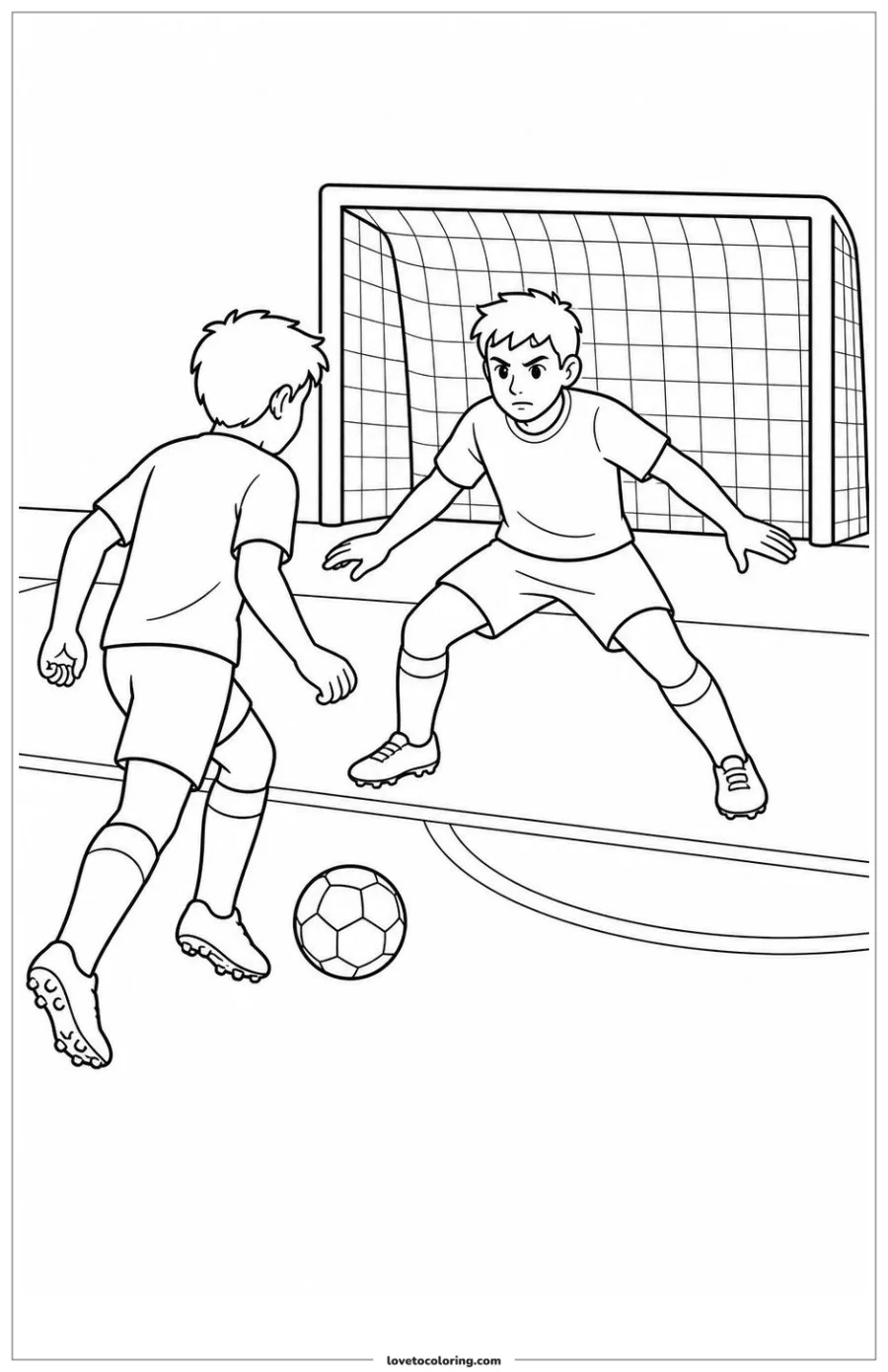 Dibujo para colorear de defending an attacker